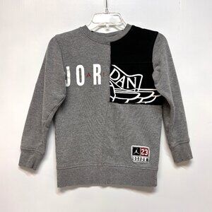 Nike Air Jordan Sweatshirt Boys Medium (10-12 years) Gray w/ Graphic Jumpman